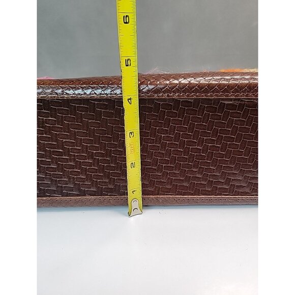 Vtg RARE T. Cappelli Plano Texas Handbag Shoulder Crossbody Purse Southwest Rug - Picture 13 of 16